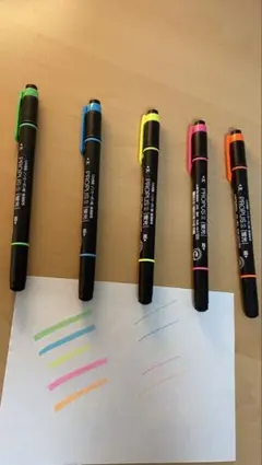 蛍光ペン　5色セット