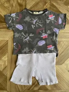 バイキンマン 総柄 Tシャツ＆ショートパンツ 2点セット 90cm 95cm