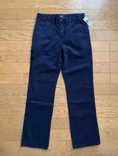 【新品】GAP キッズ　ネイビー スリムストレートパンツ　チノパン　150のサムネイル