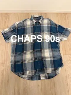 CHAPS 半袖チェックシャツ 100%コットン