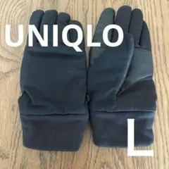 UNIQLO ヒートテック手袋　ブラック Lサイズ