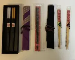 小浜産 和風木製箸セット 収納ケース及びおまけ付き