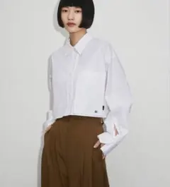 adam et rope'×SIDOGRAS ロゴショート丈シャツのサムネイル