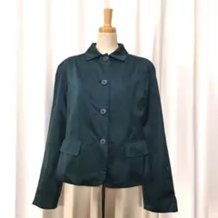 【状態良好】銀タグ MaxMara ステンカラー サテン ジャケットのサムネイル