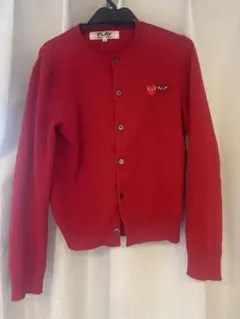 PLAY COMME des GARÇONS 赤 カーディガン S