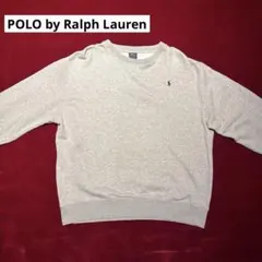 90s ラルフローレン 綿100% スウェット 短丈ボックスシルエット