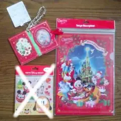 ディズニーリゾートグッズ　クリスマスチケットホルダー2017&クリアホルダー