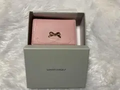 Samantha Vega 三つ折財布 リボン ピンク