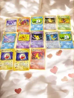 わるいシリーズ/ポケモンカード旧裏 13枚セットわるいカイリュー等