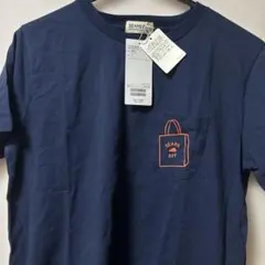 BEAMS BOY ポケットTシャツ ネイビー サイズ2
