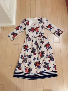 tocco closet 花柄 ワンピース 長袖 フレア レディース CD03