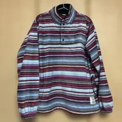 【WEB限定】【DISCUS】フリースハーフスナップ釦プルオーバー