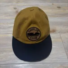 CLASSIC CAR CLUB キャップ 帽子 マスタード ブラック