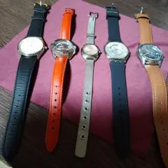 アナログクォーツ腕時計5点セット