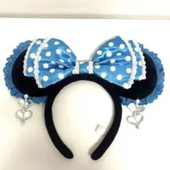 ディズニーイヤリングカチューシャ　♡値下げしました♡ 水色　平成　レース