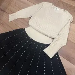 フレイアイディー FRAYID ドッキングワンピース Aライン 7分袖