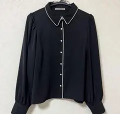 NICE CLAUP シャツブラウス ブラック