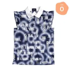 318 パーリーゲイツ ノースリーブポロシャツ ロゴぼかしプリント サイズ0 S