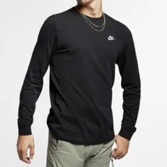 ナイキ スポーツウェア メンズ ロング スリーブ Tシャツ ロンT ロゴ M
