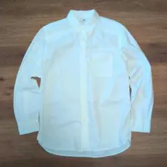 UNIQLO ユニクロ オックスフォードシャツ L ホワイト ボタンダウン 長袖