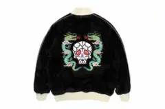 KAPITAL キャピタル 別珍 スーベニアJKT(カラスとドクロ)/ ブラック
