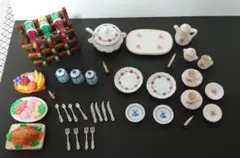 ミニチュア食器とフードセット