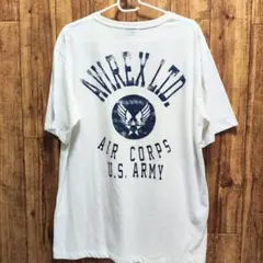 AVIREX アヴィレックス 半袖Tシャホワイト バックプリントのサムネイル