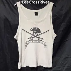 【 Lee CrossRivet 】 海賊のスカル タンクトップ ワッフル生地のサムネイル