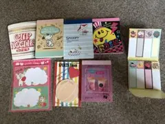 ミニメモ帳　スヌーピー　カップヌードル、付箋セット