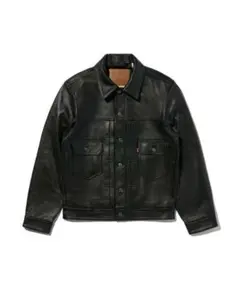 Levi's TYPEⅡ TRUCKER LEATHER JACKET Sサイズ