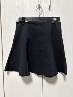 GAP ブラック フレア ミニ スカート スカート丈41.5cm XS ギャップ