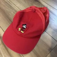 ミッキーマウス 赤 メッシュキャップ ワンサイズのサムネイル