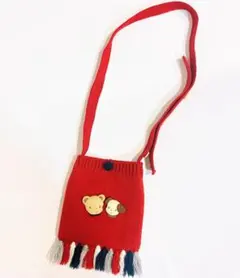 ファミリアfamiliarポシェット 赤 バッグ 斜めがけお出かけ