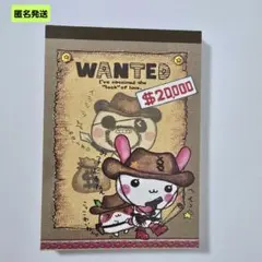 ウエスタンこぱむだ メモ帳 ミニメモパッド 平成レトロ うさぎ ハムスター