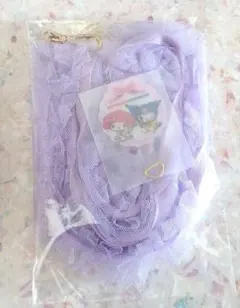マイメロディ　クロミ　オリジナルスマホショルダー　パープル