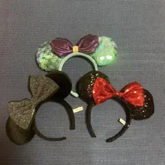 ディズニーミニー耳カチューシャ3個セット