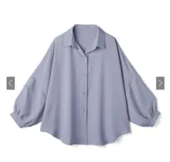 青紫　長袖シャツ