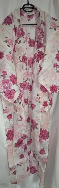 花柄浴衣と付属品セット