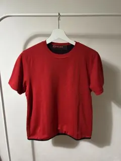PRADA SPORT プラスポ 90's 裏地メッシュ クロップドTシャツのサムネイル