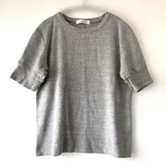 homspun ホームスパン　半袖Tシャツ グレーのサムネイル