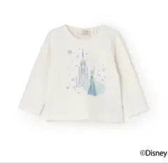 【petit main】エルサ 刺繍グラフィック長袖T110cm 【新品タグ付】