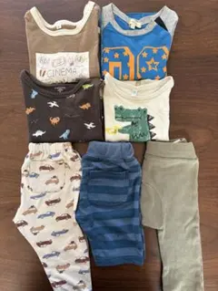 長袖Tシャツ、パンツ　男の子　まとめ売り　80