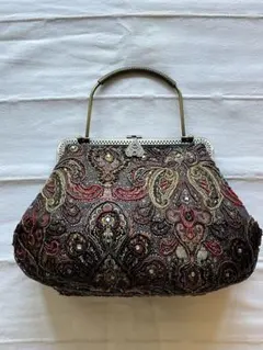 エレガント、レトロなペイズリー柄パーティーバッグ