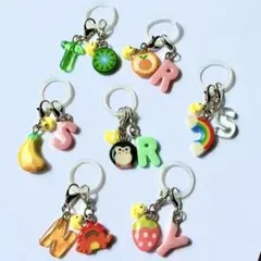 めじるしアクセサリー アンブレラマーカー イニシャル オーダー チャーム