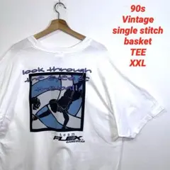 90s vintage シングルステッチ 　TシャツBEFFY 　XXL バスケ