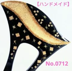 【ハンドメイド】No.0712 バチ型かんざし・簪・(結婚式、留袖、金箔)
