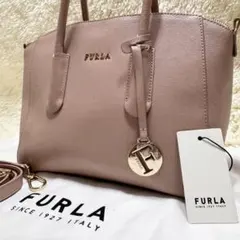 フルラ テッサ 2wayショルダーバッグ サフィアーノレザー ピンクベージュ