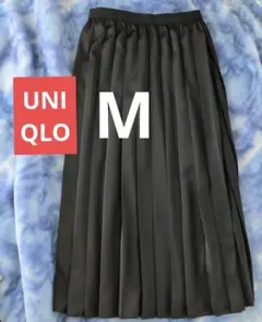 【UNIQLO】 ユニクロ プリーツボトムス/ ブラック/ Mサイズ