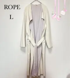 ROPE ロングコート リバーシブル ベルト付き 40 L 春コート 上品のサムネイル