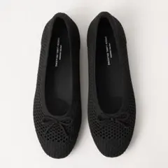 ウェルネス シアーニット バレエシューズ / ニットシューズ　ブラック　23.5